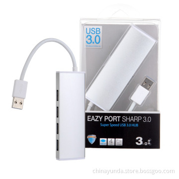 5Gbps High Speed Aluminum USB Hub with 4 Port